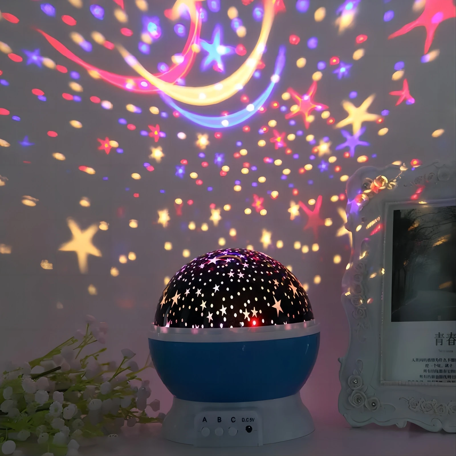 Projector light Multi-Color Rotatable Projection Lamp Ocean Wave Mini Star Light Galaxy Projector For Bedroom