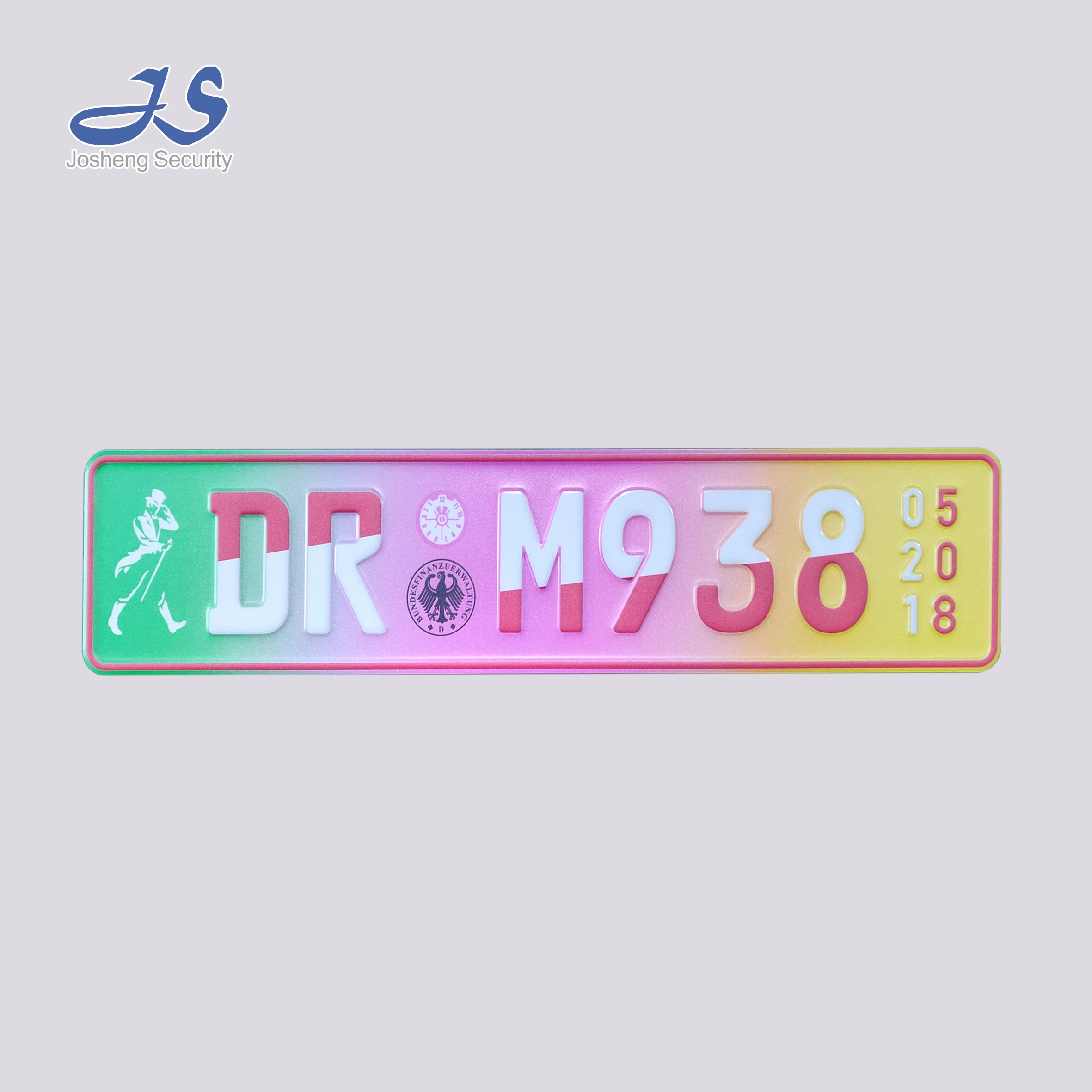 Personalized Europe size Decorative Aluminum car Number plate, Personalized Design license Plate, European Style Number Plate