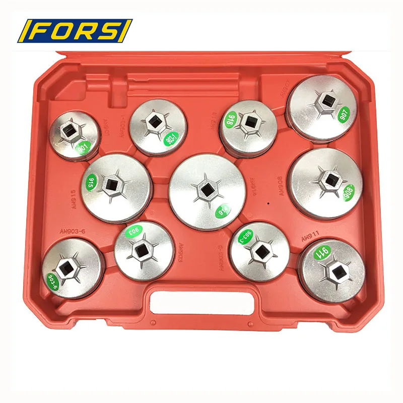High Quality 23pcs Aluminum Cup Type Oil filter wrench set