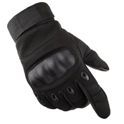 Multifunction Carbon Fiber Full finger hard knuckle tactical gloves high quality police tactical military Fighting gloves