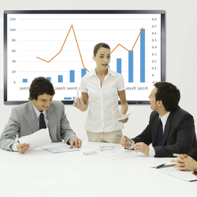 IR touch screen interactive whiteboard electronic teaching digital board 65 inch smart whiteboard  for education