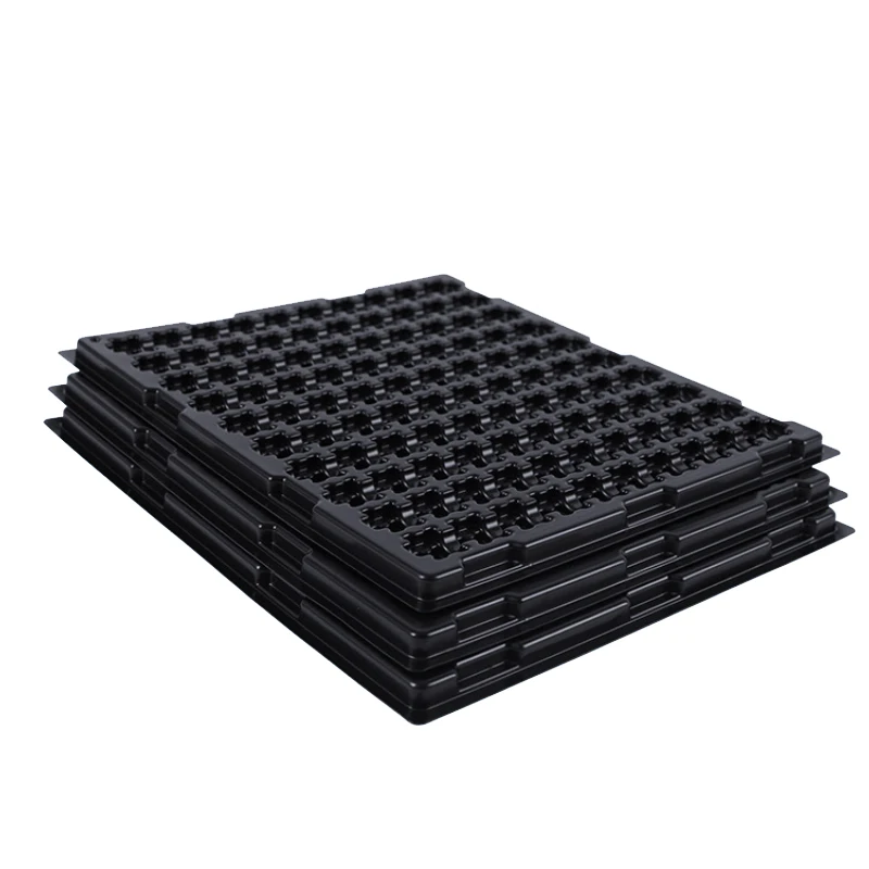 
Custom Logo Cosmetic Blister Packaging Flocking Clamshell Blister Tray Cosmetic Packaging For Lip Balm 