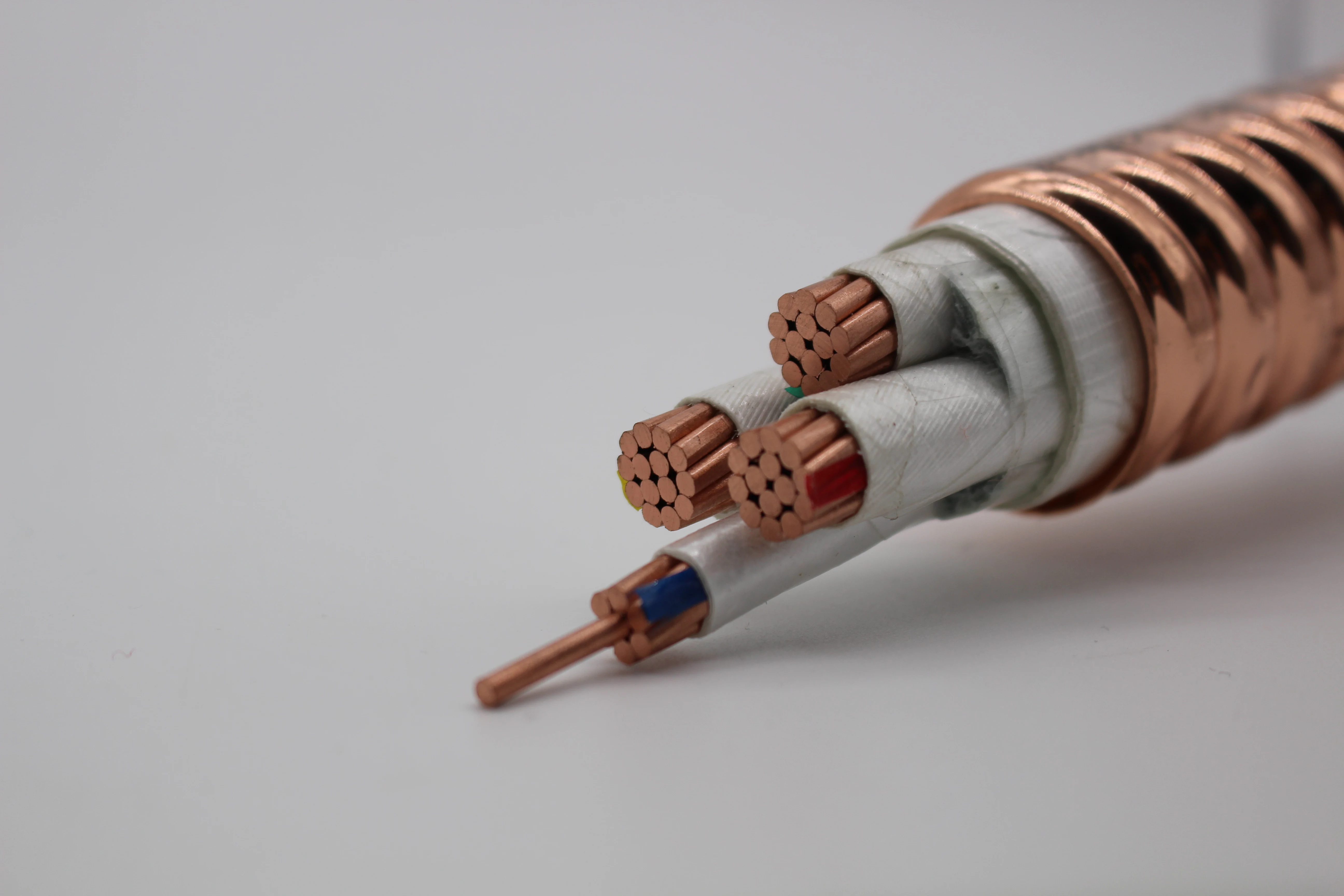 Manufacturer Rolled Metal Sheathed Mineral Insulated Flexible Fireproof Cable Copper Control Cable Electric Wire Cables