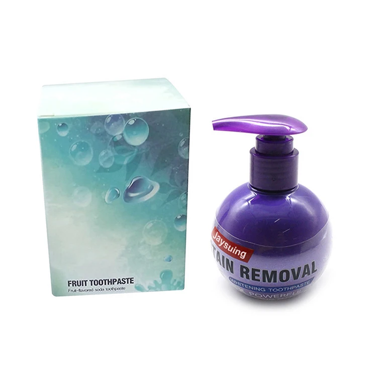 New Baking Soda Teeth Whitening Toothpaste Oral Cleaning Baking Soda Press Toothpaste Fruit Flavored Toothpaste