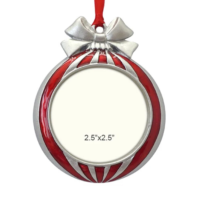 BEST SELLER METAL CHRISTMAS ORNAMENT SNOWFLAKE MINI FRAME TREE ORNAMENT