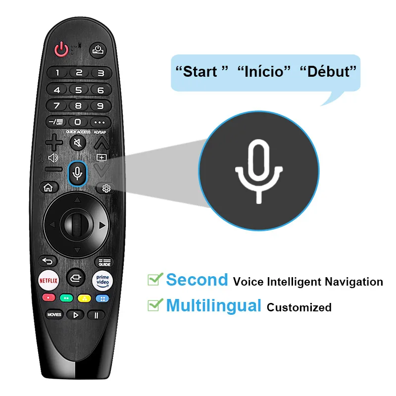 Voice Air Mouse Magic Universal Smart Remote Control Compatible LG TV 2020 OLED  ZX WX GX CX BX series NanoCell 4K UHD Models