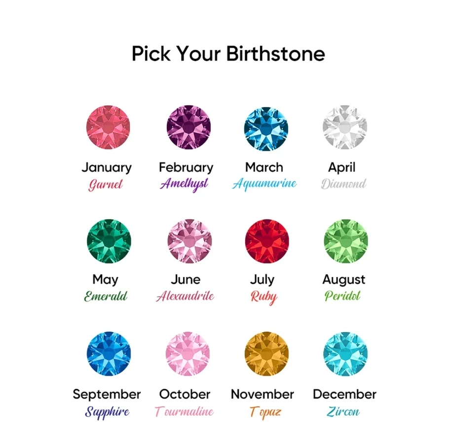 Custom Personalized Stainless Steel Birthstone Natural Stones Engraved Bar Adjustable Bracelets