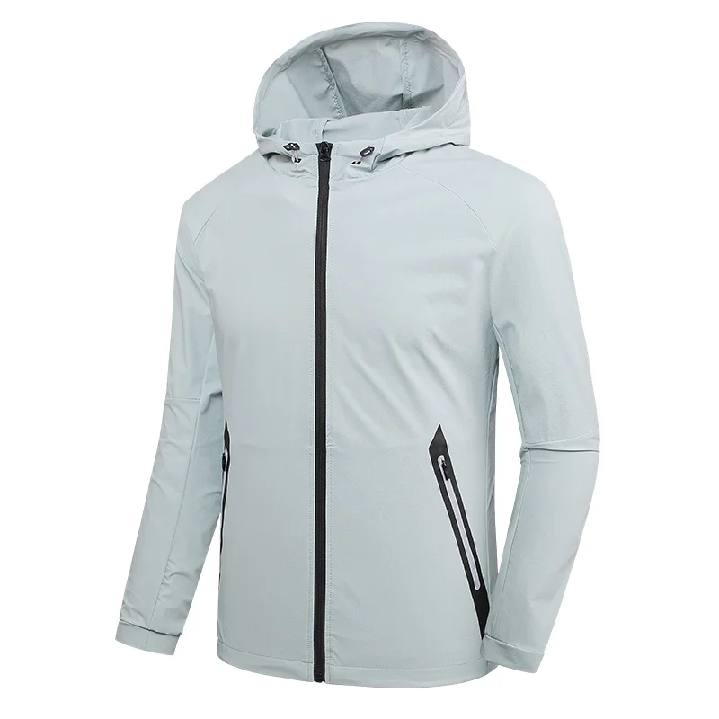 Wholesale Men Quick Dry Jacket Light weight Windproof Hoodies Jacket Outdoor