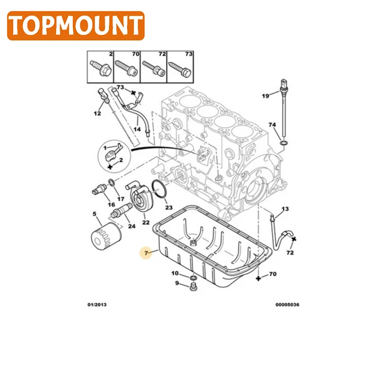 0301J9 0301.J9 Steel Oil Pan Oil Sump For Citroen Berlingo/Xantia/Xsara Peugeot 306/Partner 1998-2005