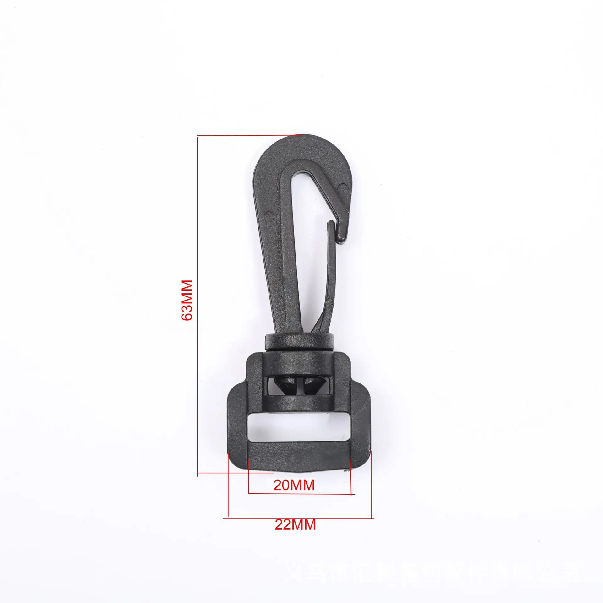 Moulds Product Type Plastic Safety Guard Custom Size Cheap Black Plastic Swivel Snap Clip Hook for Bag