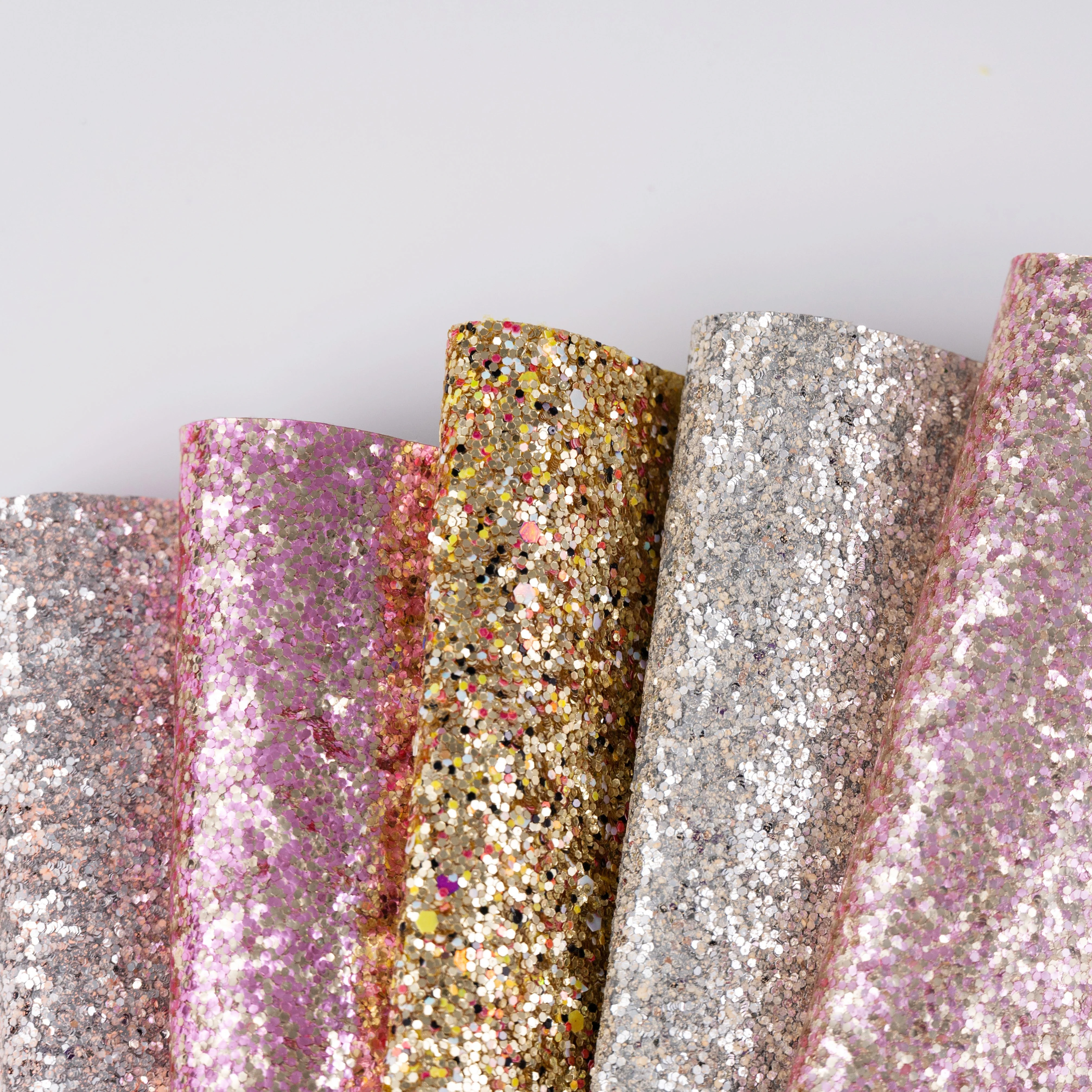 GRS certification, recyclable, environmental protection, metal fine powder Glitter fabric, bag, shoe decoration materials