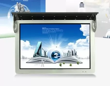 17 Inch LCD LED Advertising Display For Bus Wireless Network WiFi 3G 4G With Mounting Bracket