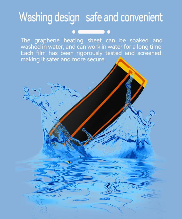 Graphene Carbon Crystal Fiber Electric Heating Far Infrared Heated Pad Fabric and Film Sheet for Heating Clothing/Belt/Pillow