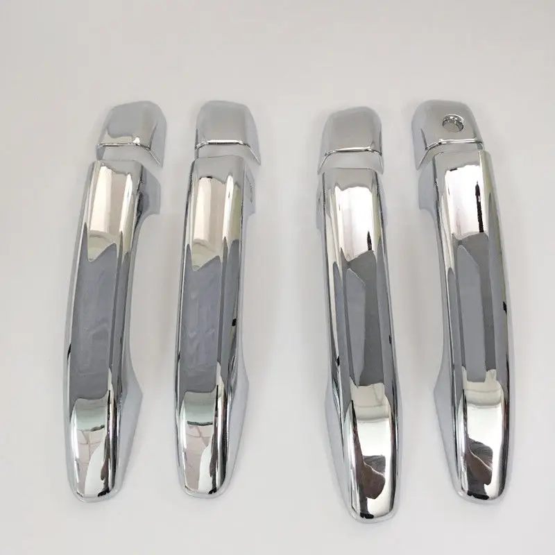 Auto 4 DOOR Chrome ABS HANDLE COVERS without Passenger Keyhole