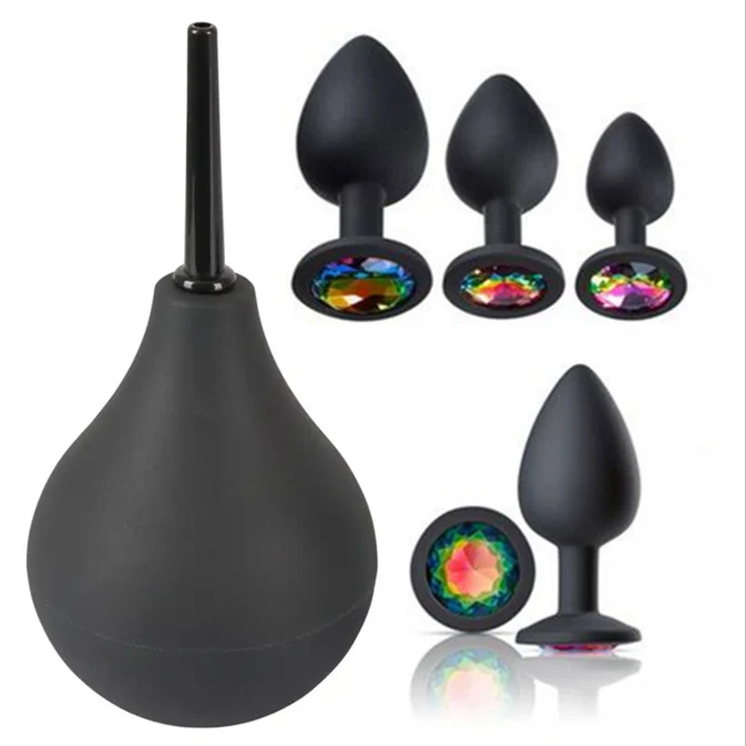 OEM ODM Factory customized high quality silicone rubber anal massage plugs Posterior rubber  anal plug