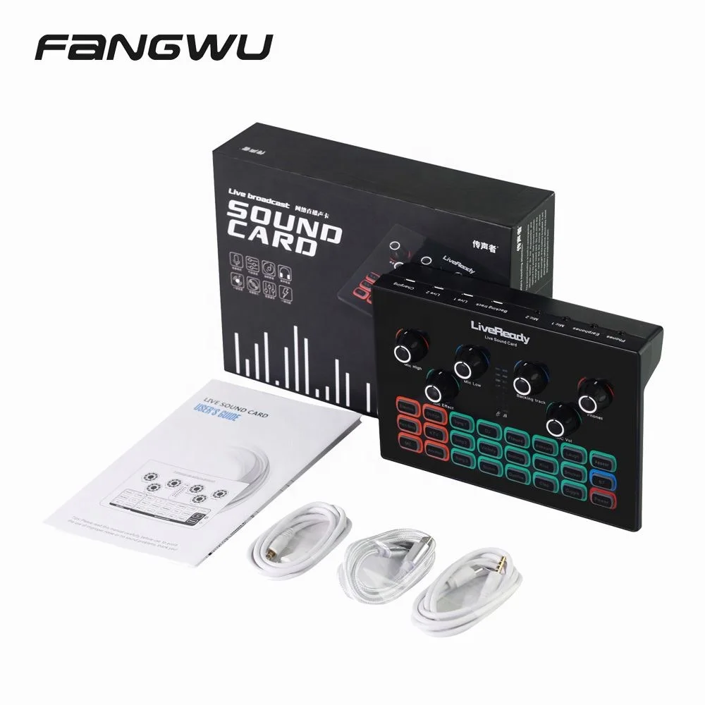 Хорошее качество Прямая трансляция звуковая карта стример для телефона