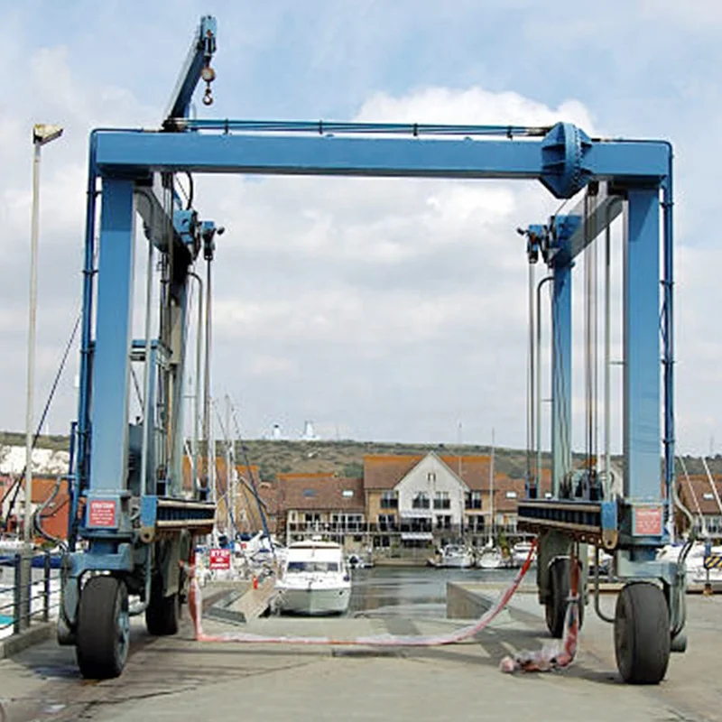 200 ton mobile boat hoist lift boat marine travel lift gantry crane machinery