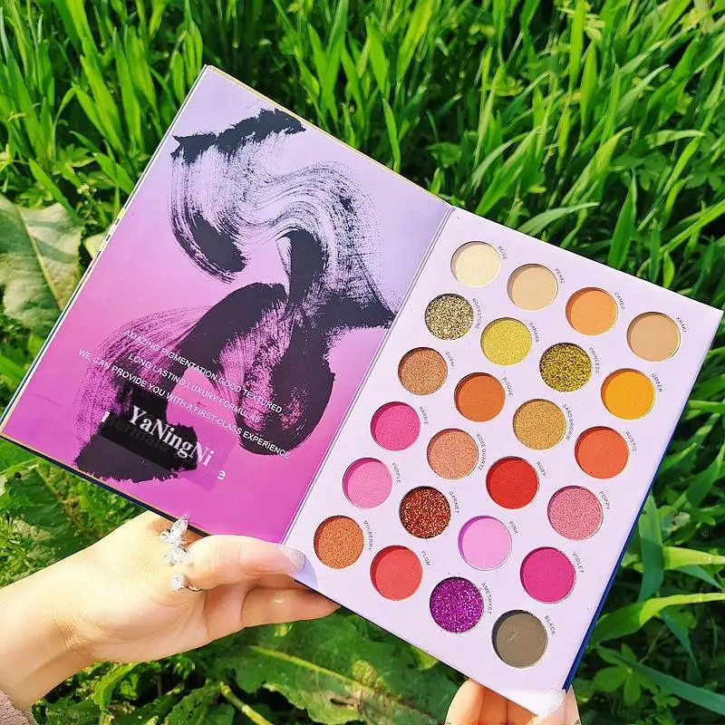 high quality vegan eye shadow 72 color cardboard eyeshadow palette packaging eco custom paint pallet eyeshadow