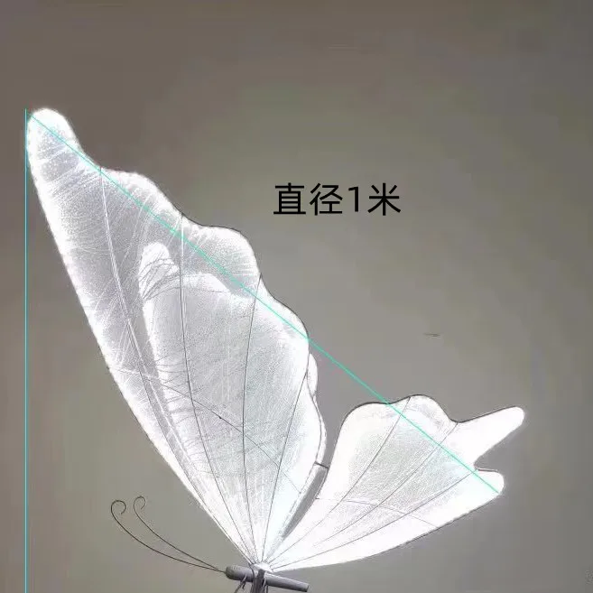 Road lead giant led lighted butterfly floor lamp wedding butterfly decorations butterfly wings decorative lights ceiling pendant