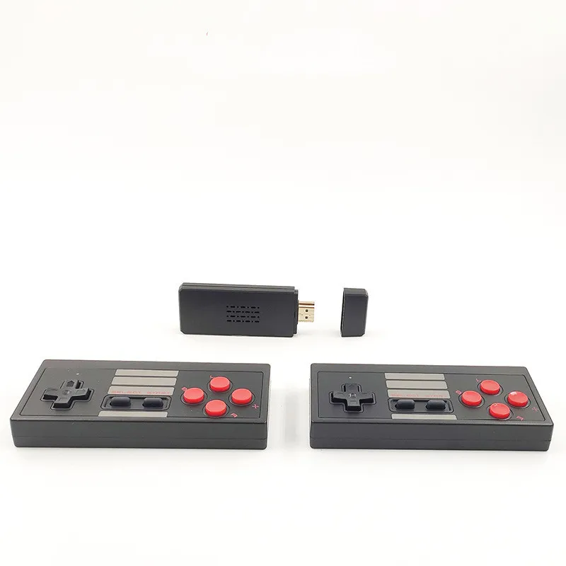 Hot Selling Mini Game Console USB Wireless U03 Handheld TV Video Game Console Build In 621 8 Bit Retro Game Console Dual Gamepad