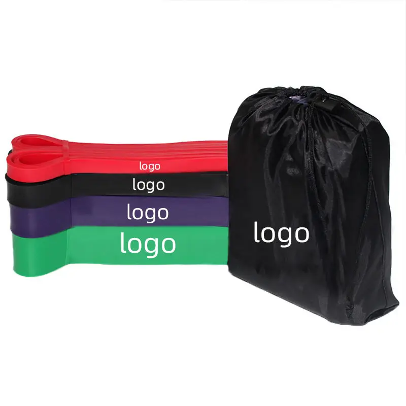 2080mm Eco-friendly custom logo yoga fitness exercise heavy pull up Latex resistance bands set