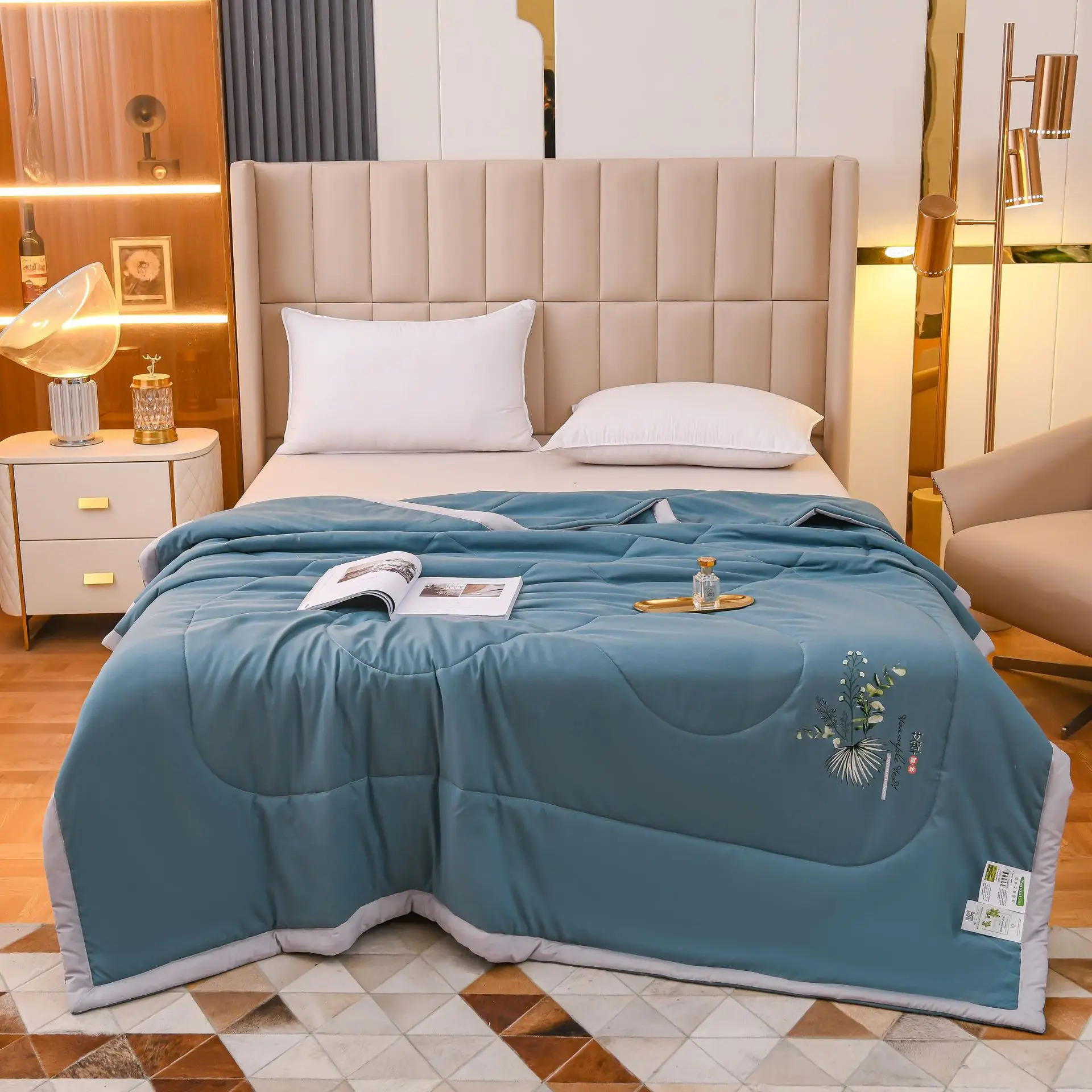 Оптовая продажа хорошее качество стеганое одеяло хлопковый Домашний Детский комплект кровати мягкое