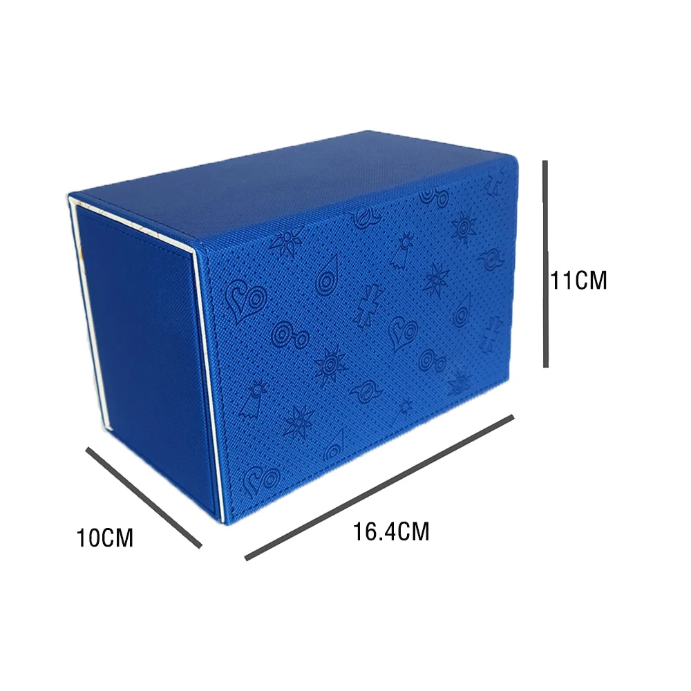 Custom Pattern Design Blue Leather Desk Magnet Switch Cardboard Box for CCG MTG