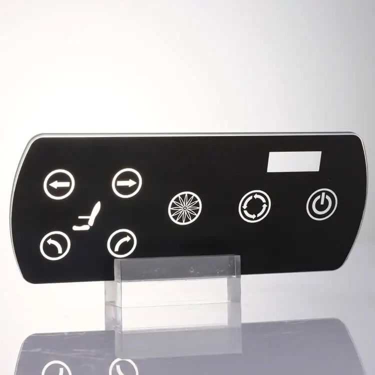 Tempered Silkscreen Printing Glass Smart Touch Wall Switch Display Cover Panel Frameless Led Light Cover Glass Panel