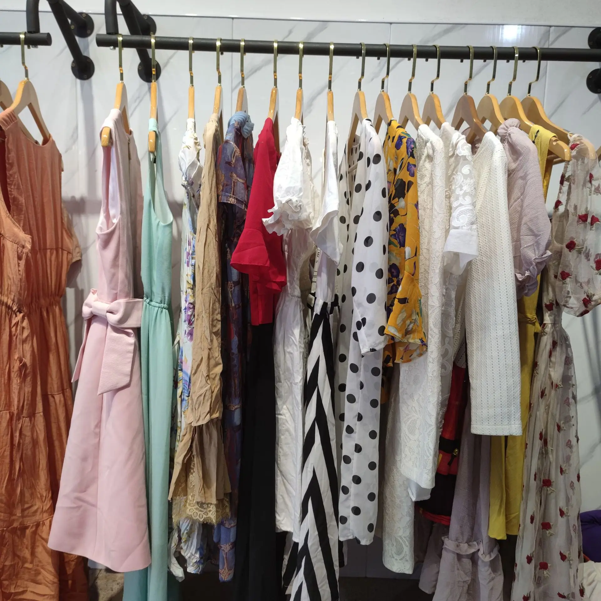 Hot Sale vip used designers clothes usa bales Premium Bea Cqs Bales Women Dresses Mixed