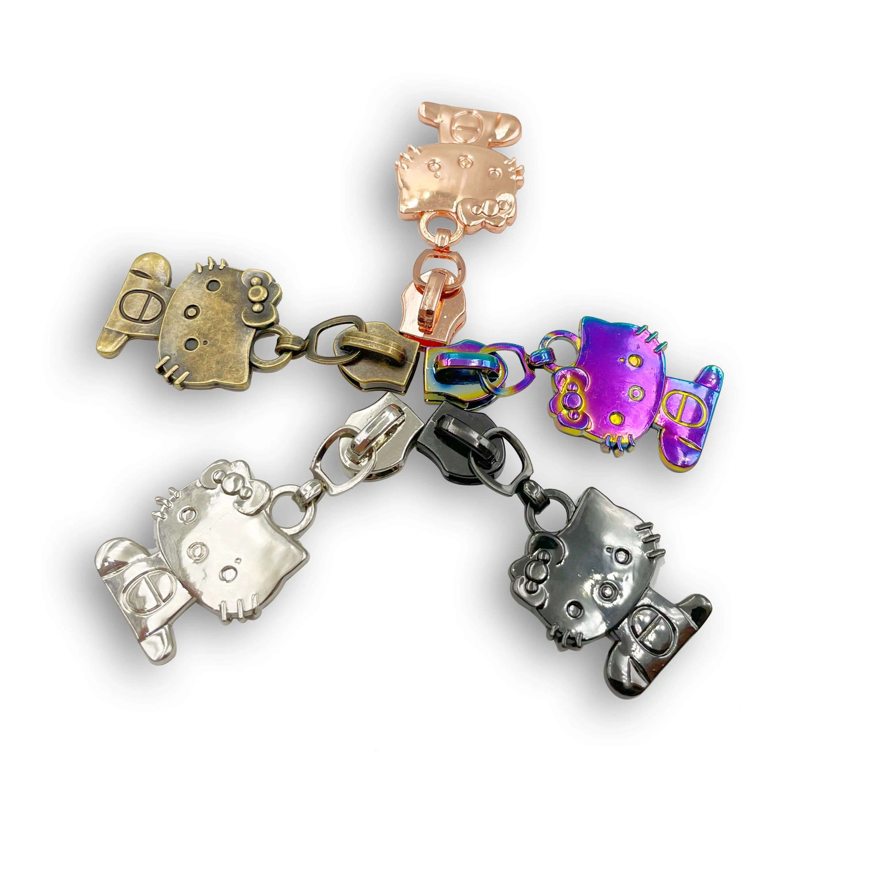 Factory Direct sales  zinc Alloy plating cartoon Design for Garments and Handbags