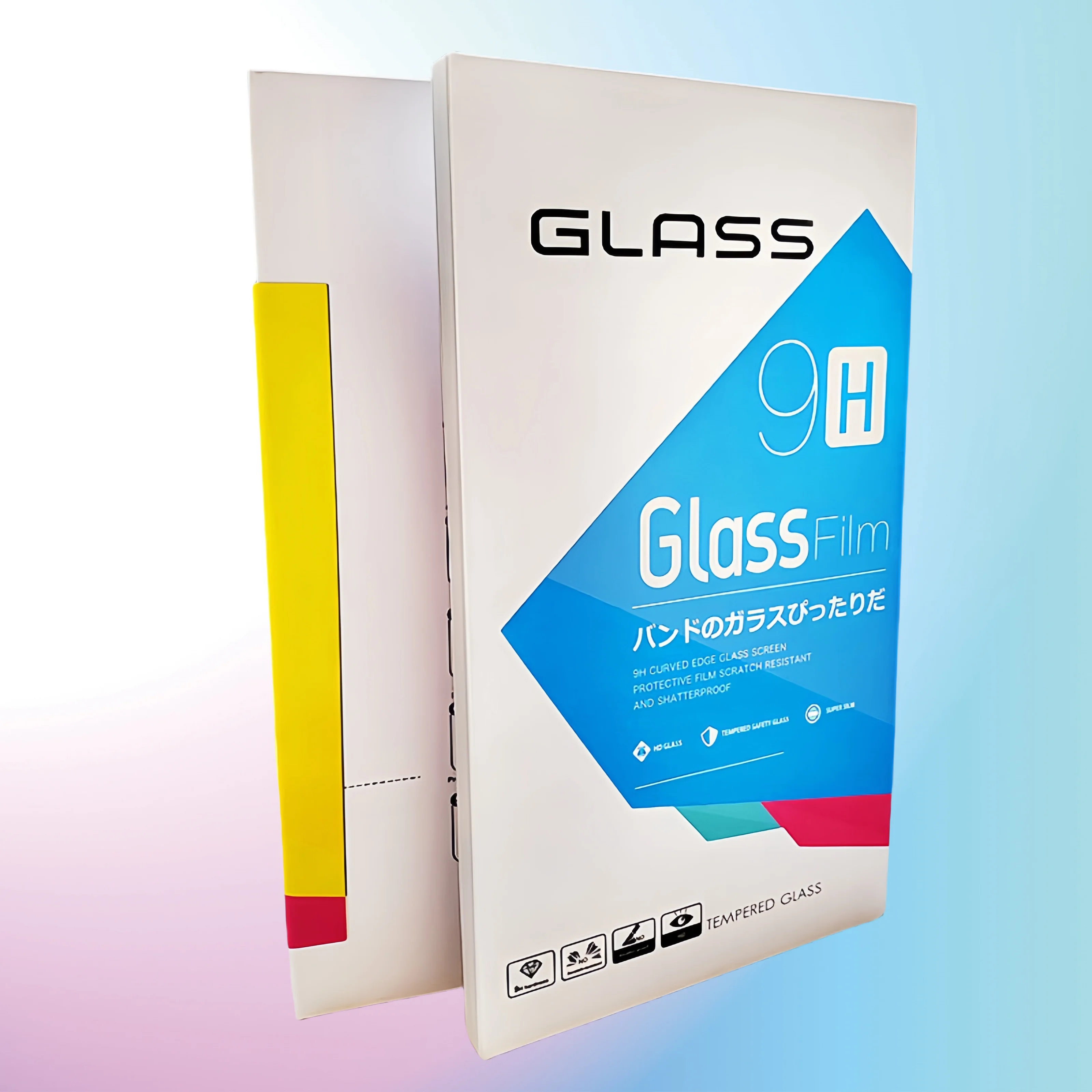 Custom Logo Cell Phone 9H Tempered Glass Screen Protector Packaging Box