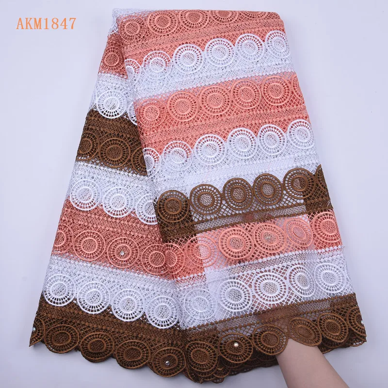 African Cord Lace Fabric Hot Sell New Arrival Nigeria Cord Lace Guipure Lace Fabrics High Quality For Women Cloth 1847