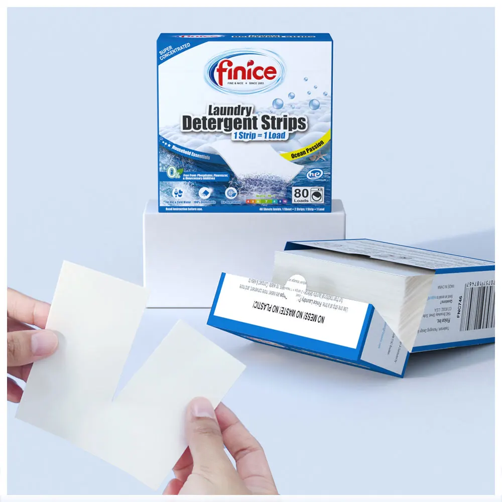 FNC746 Finice Eco Friendly Laundry Detergent Paper Sheets Private Label