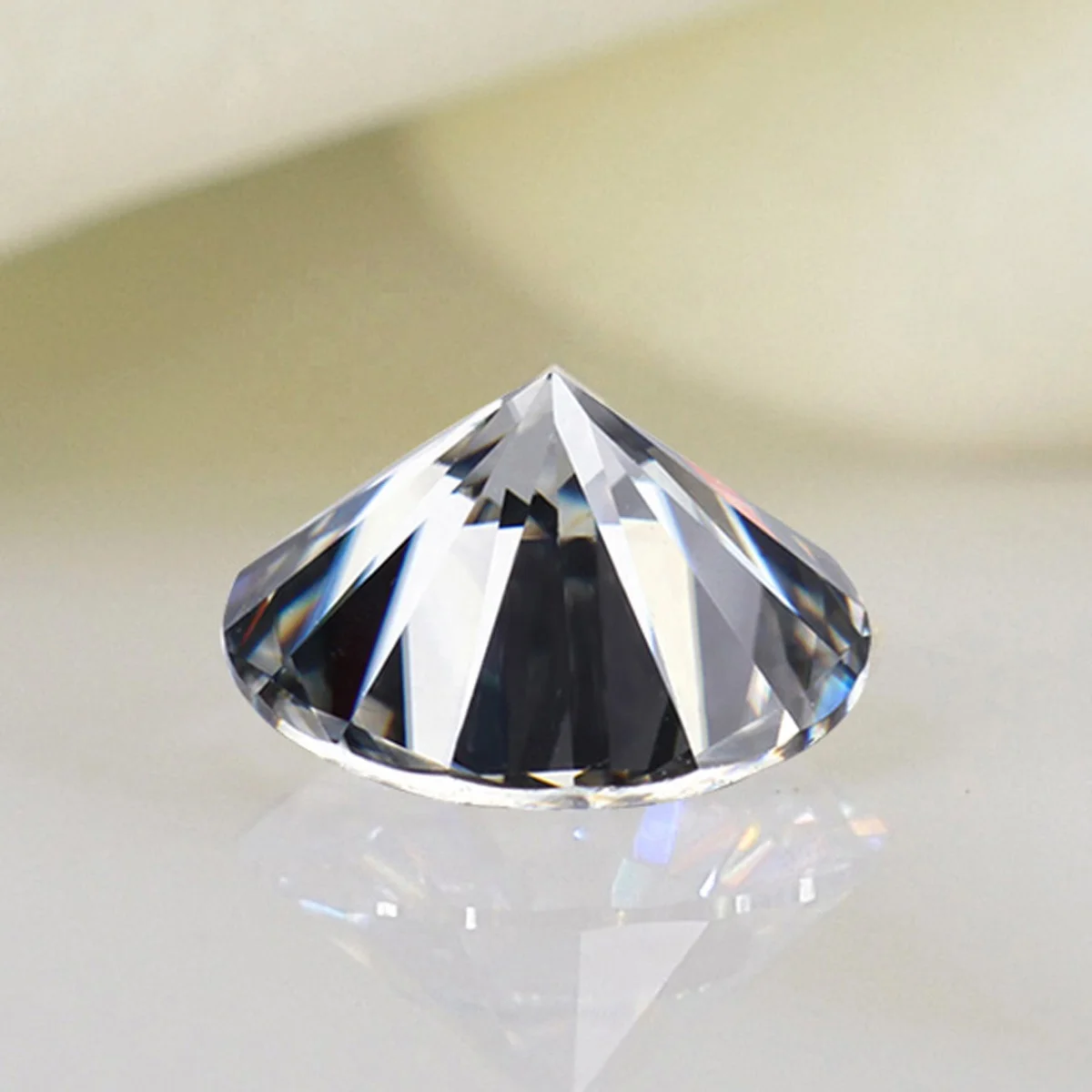 Baifu Jewelry factory price D VVS 0.5ct 5mm round loose moissanite stones