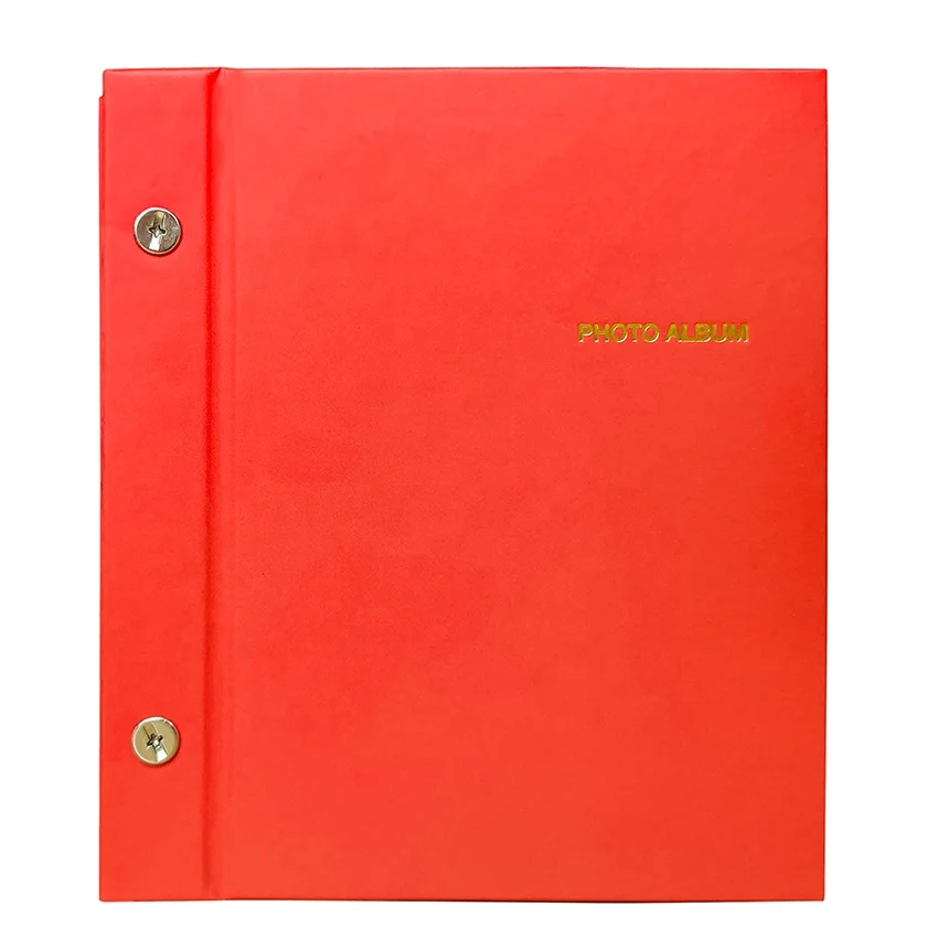 Colorful Mini Photo Album 4x6 PP Pocket Sheet Screw Bound with 40 Photos Paper Cover Printing for Gift