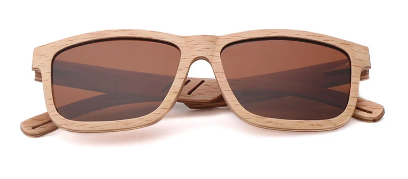 High quality laser logo free cheap rainbow wood polarized eyewear sunglasses 2021
