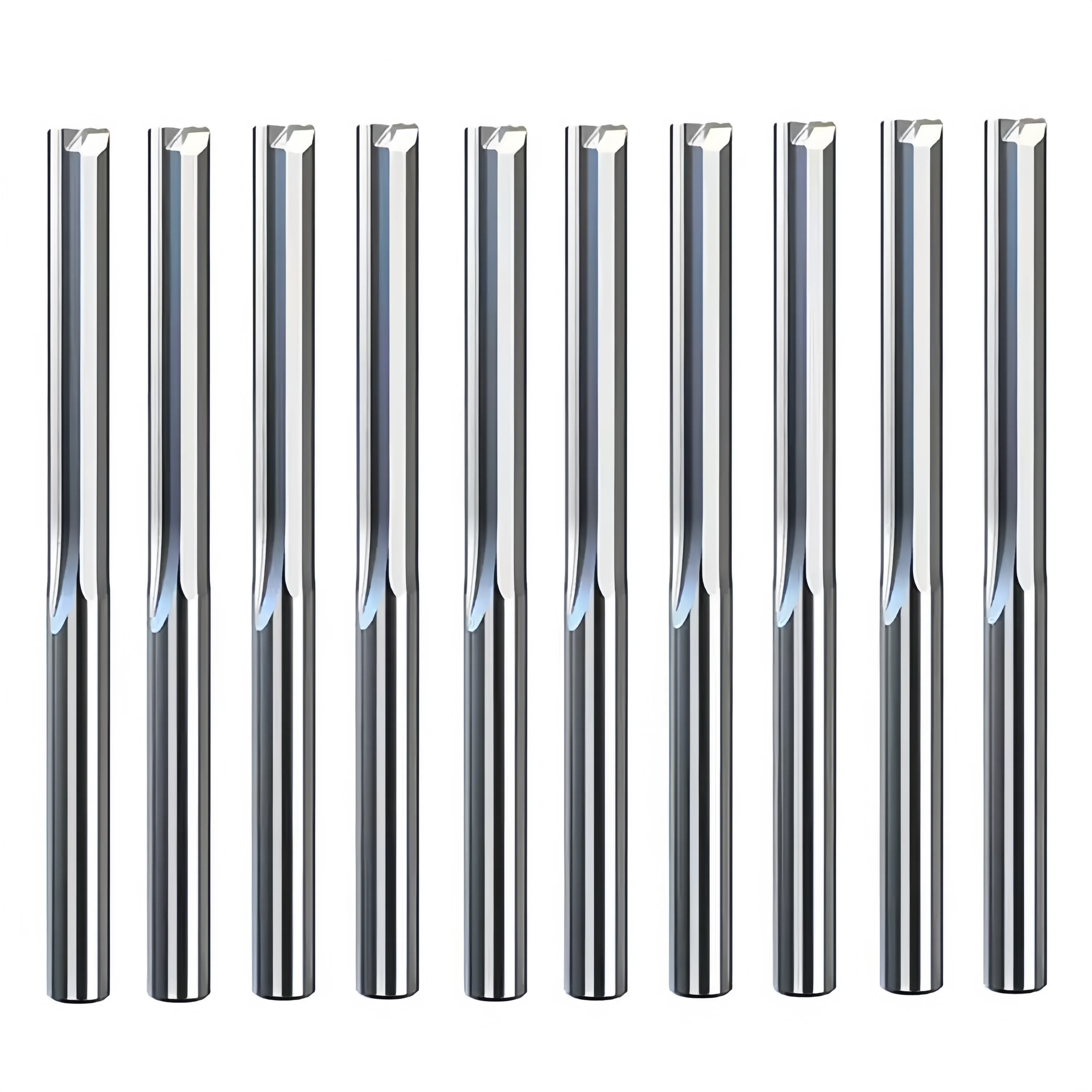 50%OFF Factory Solid Carbide Double Flutes Straight Bits 2 Flutes End Mill for Wood and MDF/Plywood