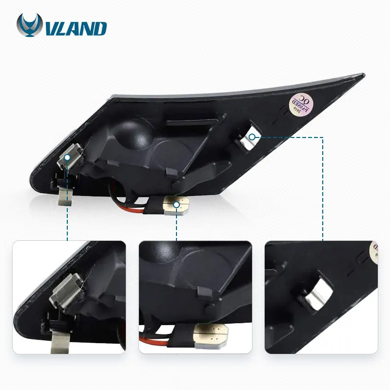 VLAND Factory LED Side Marker Lamps For Subaru BRZ Scion FRS Toyota GT86 2013-2019 with Amber Daytime Running Lights