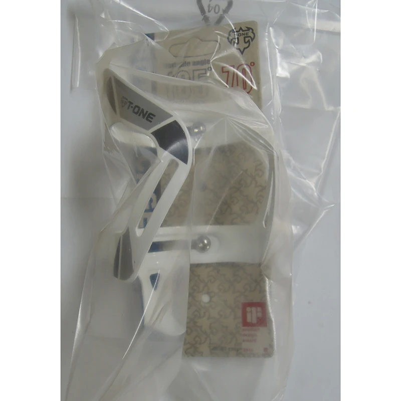
Anyway Adjustable Cycing Bottle Cage Reflective Aluminum Alloy Side Cage White 