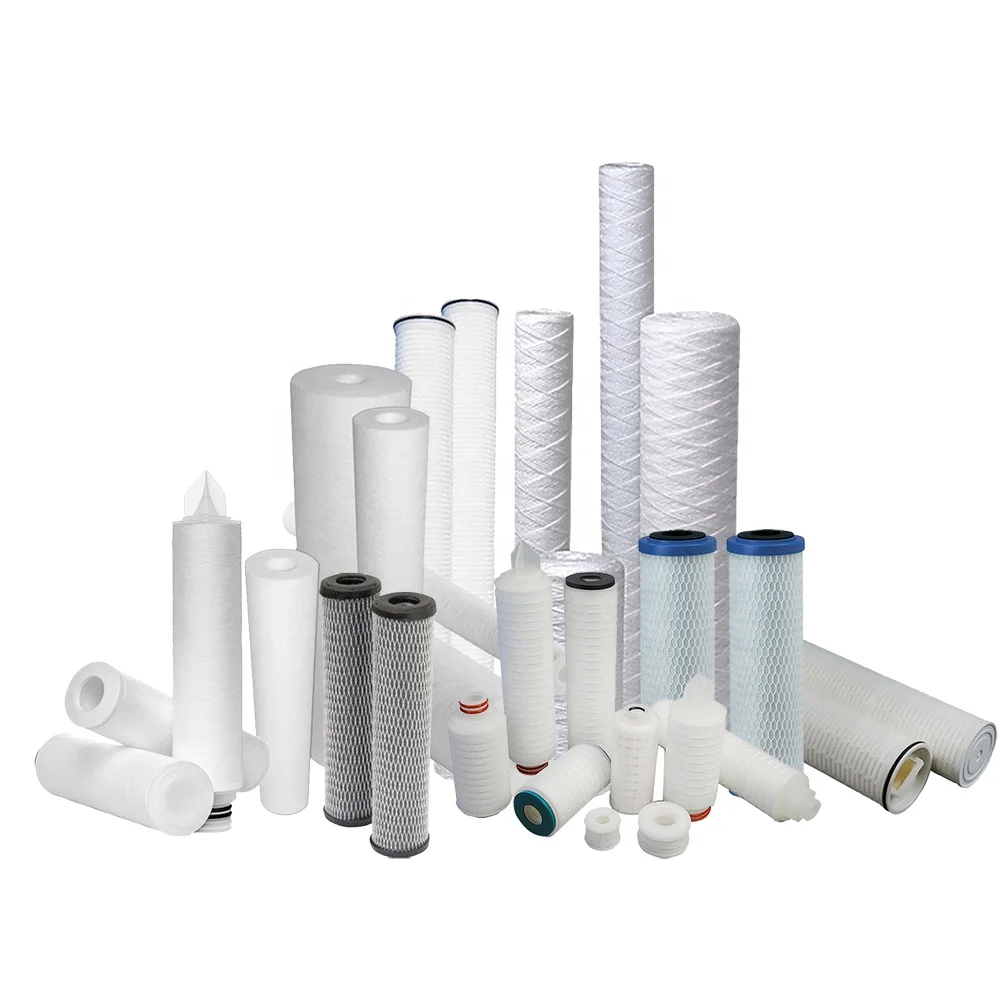All kinds of pleated filter cartridges cto pes melt blown pp yarn string wound spa pool refill micron water filter cartridge
