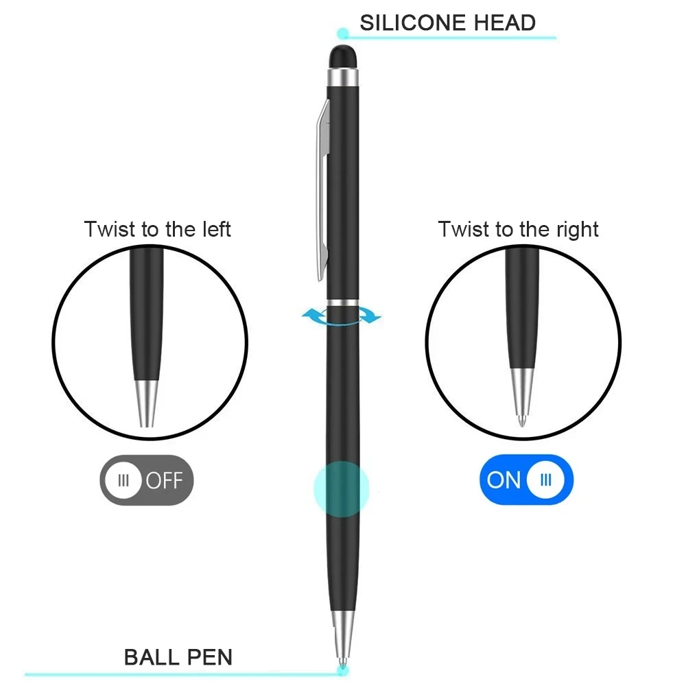 Universal Stylus Pen Office School Supplies Drawing Capacitive Screen Touch Pen iphone ipad Encouraging Ballpoint Pastel Pens