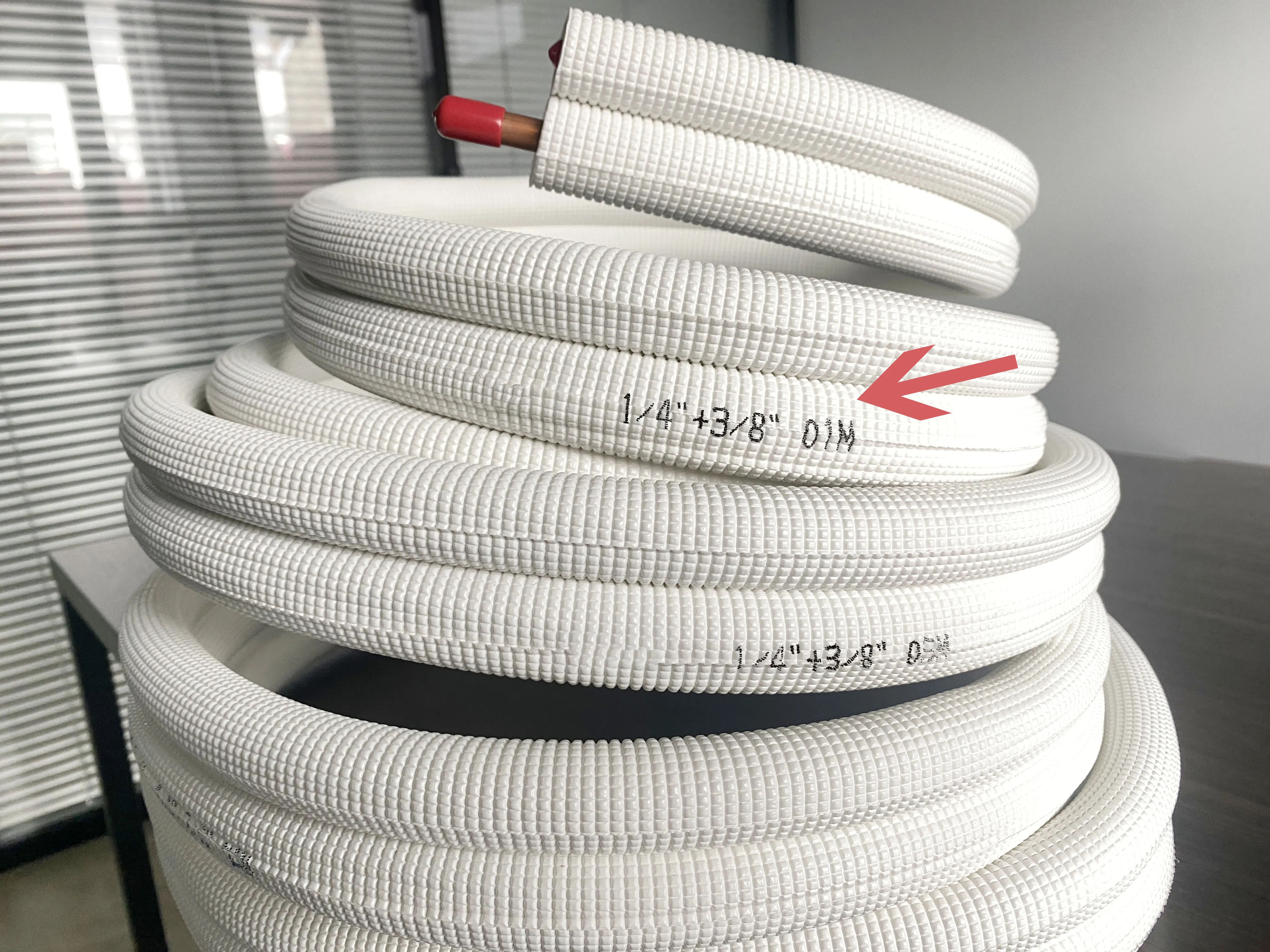 Insulated copper pipe for A/C other refrigeration & heat exchange equipment