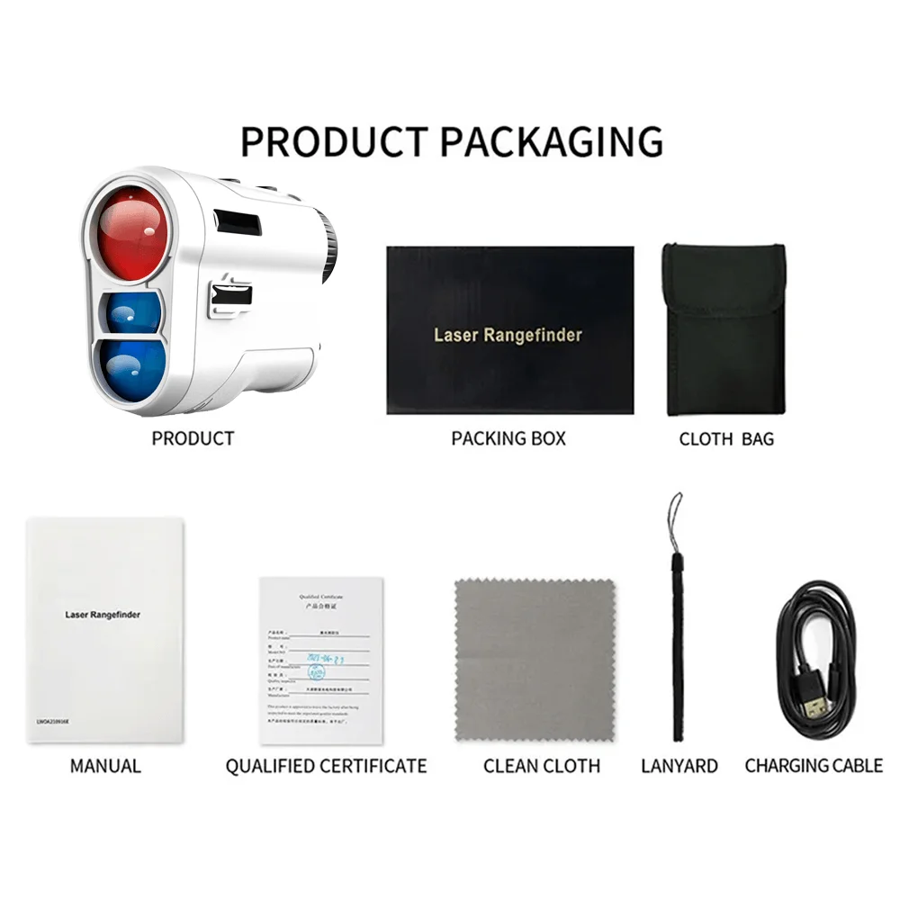 Multi-function laser rangefinder, small size, easy to carry, suitable for golf, hunting, engineering