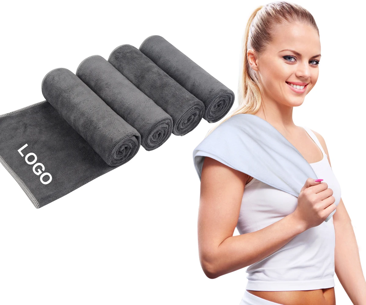 Wholesale  Microfibre Fast Dry Sport Gym Towel With Logo Custom