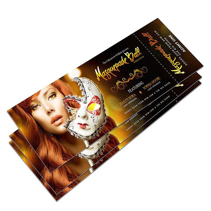 manufacturer wholesale price customized printed design cheap golden ticket flights