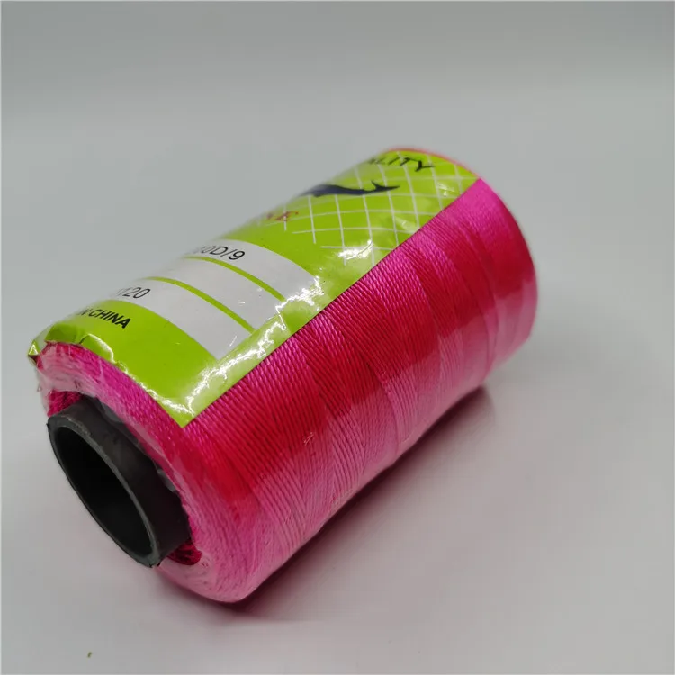 Заводская распродажа 210D/9 высокая tenacitycolor розовый 100% полиэфирная нить twsited рыболовный шпагат