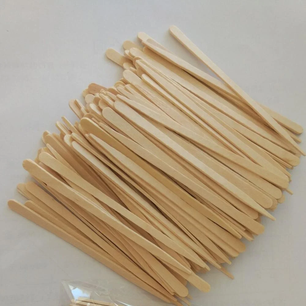 
wooden eyebrow waxing spatula 3.5 inch 100pcs/bag 