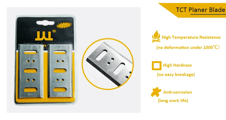 WISDOM TCT Planer Blades Power Tool Part NF90 90x38x3mm HSS Replacement Knives for Electric Planer 2pcs Wood Planer Blade Sets