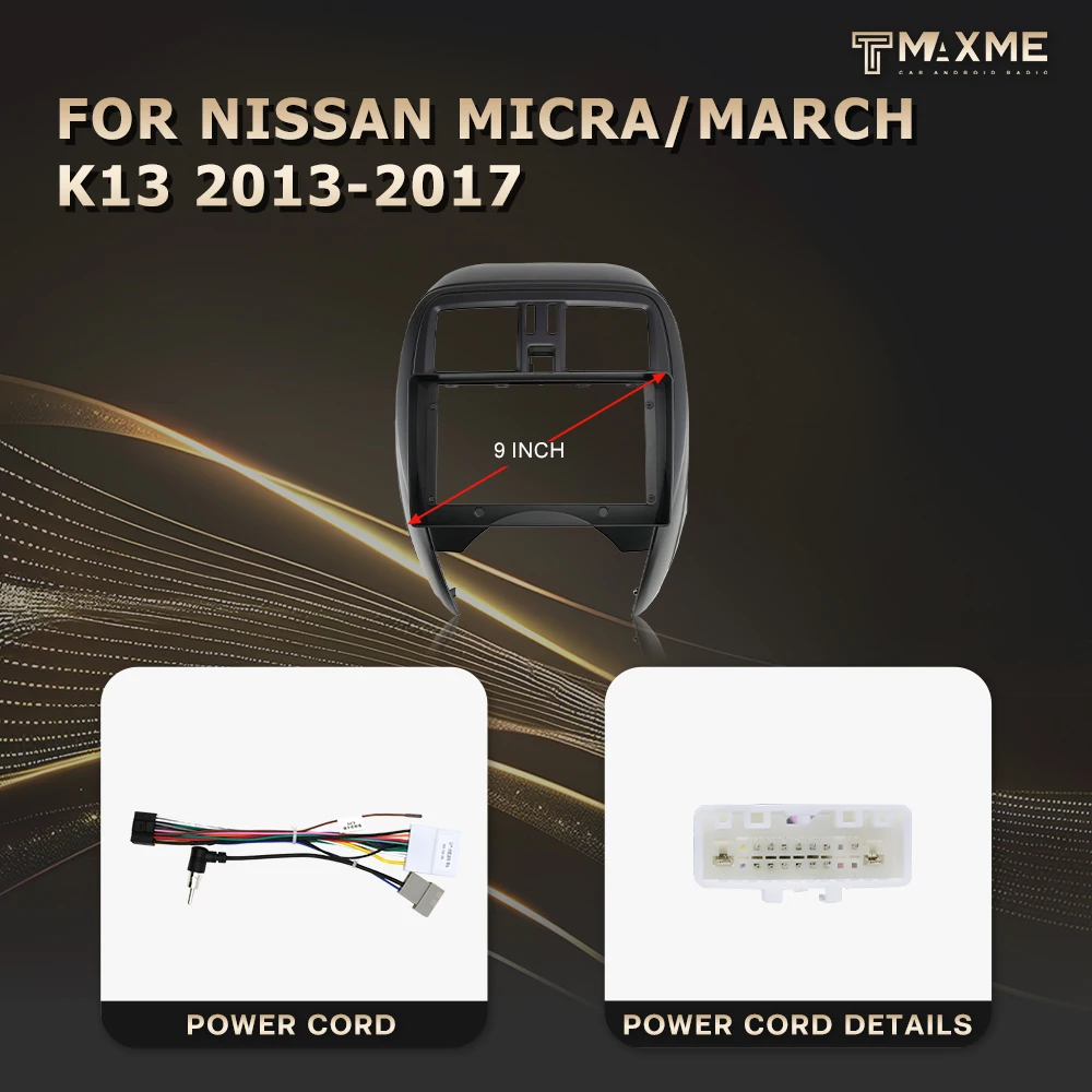 Лидер продаж автомобильная стереопанель 9 'для 2002-2017 Nissan Micra/March K12/13 установка приборной панели автомобиля переоборудование подходит dvd в