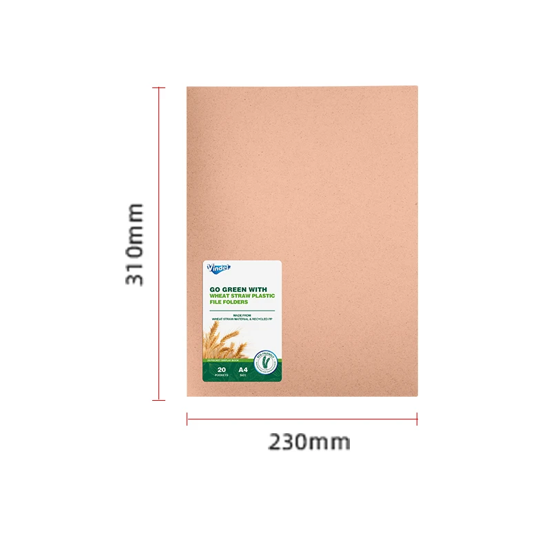 Eco-friendly plastic clear document presentation folder a4/letter size 20 pockets transparent sheet protector display book